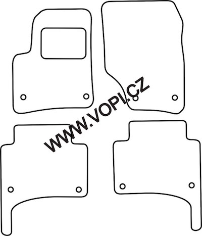 Textil-Autoteppiche Porsche Cayenne 2003 - 04/2010 Colorfit Fun (3714)